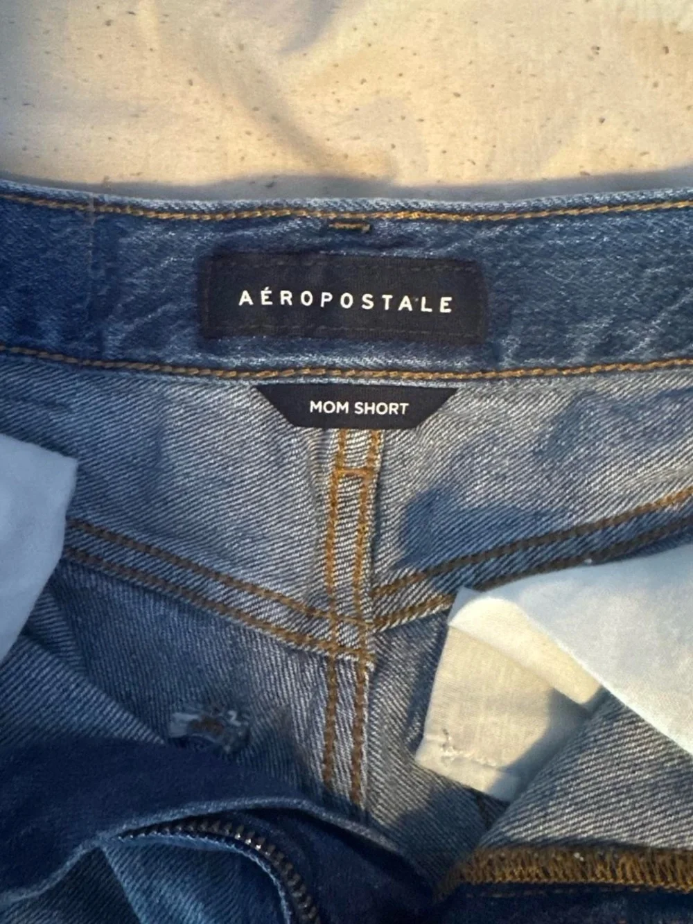 Aeropostale Distressed Blue Denim Shorts